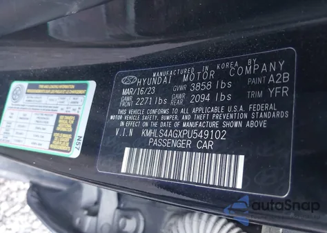 2023 Hyundai Elantra Sel from USA, damaged, VIN KMHLS4AGXPU549102